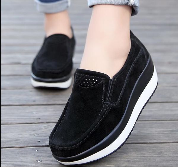 autumn spring women shoes platform flats sneakers women suede leather casual shoes slip oncomfortable soft bottom, Black
autumn spring women shoes platform flats sneakers women suede leather casual shoes slip oncomfortable soft bottom, Black