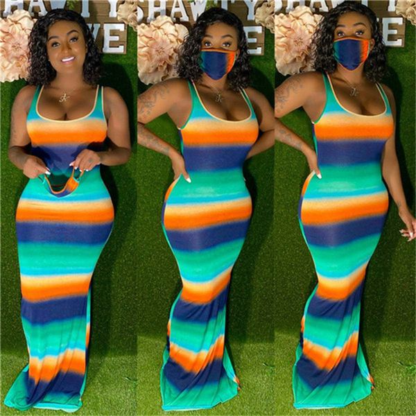 night patry dresses womens designer tie dye sleeveless tanks maxi dress summer fashion women slim bodycon dresses with mask, White;black
night patry dresses womens designer tie dye sleeveless tanks maxi dress summer fashion women slim bodycon dresses with mask, White;black
