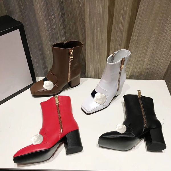 original logo ladies short boots 100% cowhide designer luxury women shoes leather high-heeled women boots metal buckles fashion martin boots, Black
original logo ladies short boots 100% cowhide designer luxury women shoes leather high-heeled women boots metal buckles fashion martin boots, Black