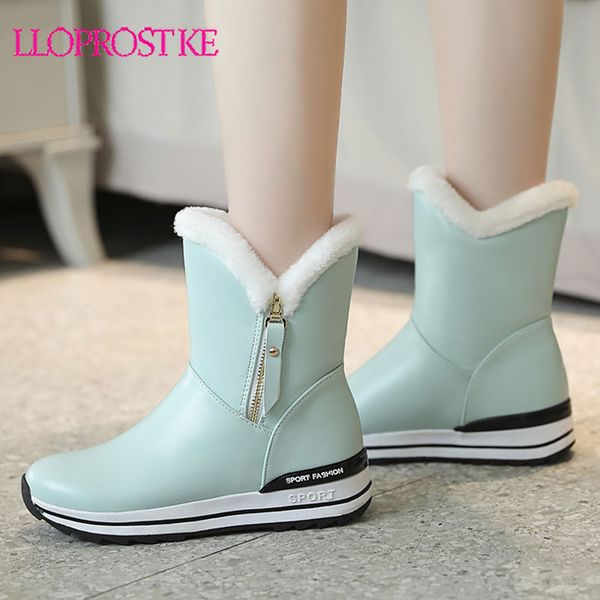 lloprost ke wedges snow boots women winter pu warm fur shoes woman fashion ladies black white pink blue round toe ankle boots
lloprost ke wedges snow boots women winter pu warm fur shoes woman fashion ladies black white pink blue round toe ankle boots