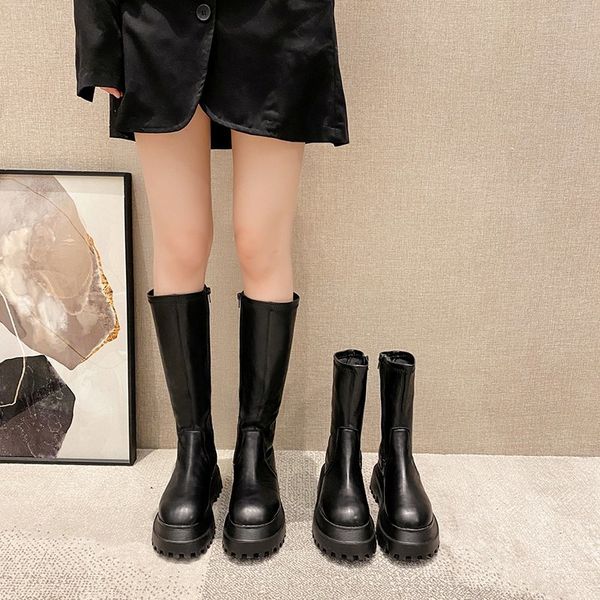 siddons women winter knee-high long boots 2020 fashion side zipper gothic style platform boots stretch round toe boats mujer, Black
siddons women winter knee-high long boots 2020 fashion side zipper gothic style platform boots stretch round toe boats mujer, Black