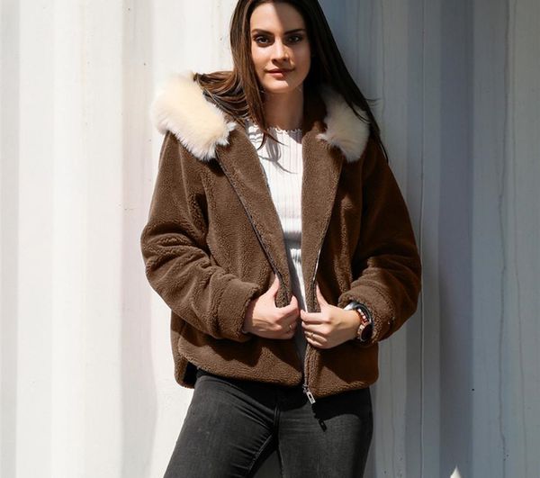 oversize zipper jacket women casual solid faux fur outwear cardigan loose sweater hooded coat vintage autumn long sleeve coat, Black;brown
oversize zipper jacket women casual solid faux fur outwear cardigan loose sweater hooded coat vintage autumn long sleeve coat, Black;brown