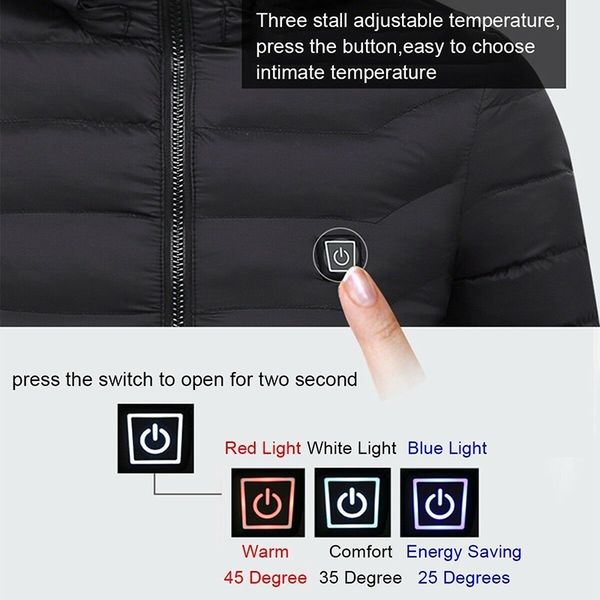 waterproof cotton coat adjustable outdoor skiing temperature coats winter warm hiking mountaineering usb electric heated outwear
waterproof cotton coat adjustable outdoor skiing temperature coats winter warm hiking mountaineering usb electric heated outwear