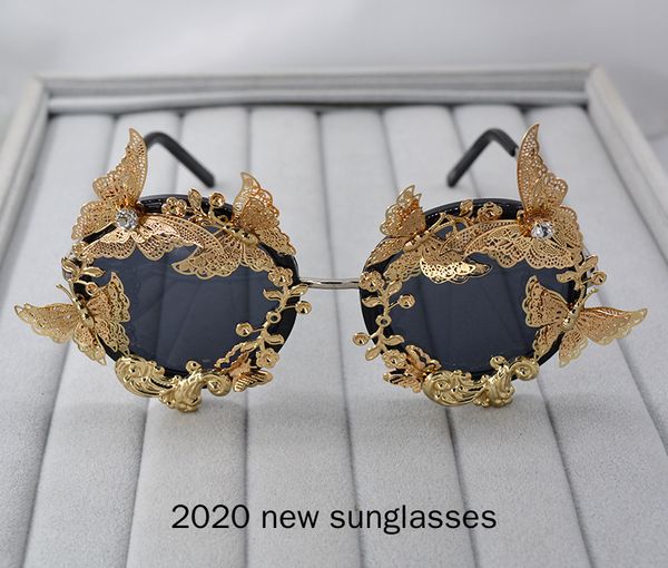 2020 new vintage fashion round sunglasses for women design diamond butterfly sun glasses for female uv400 nx, White;black
2020 new vintage fashion round sunglasses for women design diamond butterfly sun glasses for female uv400 nx, White;black