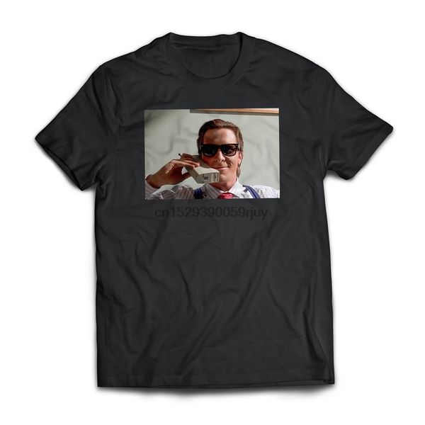 patrick bateman on the phone tee 
patrick bateman on the phone tee