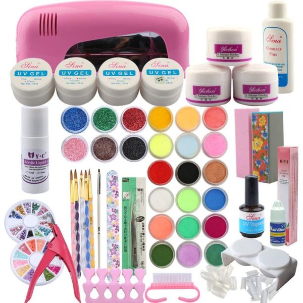 full acrylic nail kit 9w dryer lamp manicure set 24pcs nail glitter powder semi permanent decoration acrylic brush art tool
full acrylic nail kit 9w dryer lamp manicure set 24pcs nail glitter powder semi permanent decoration acrylic brush art tool