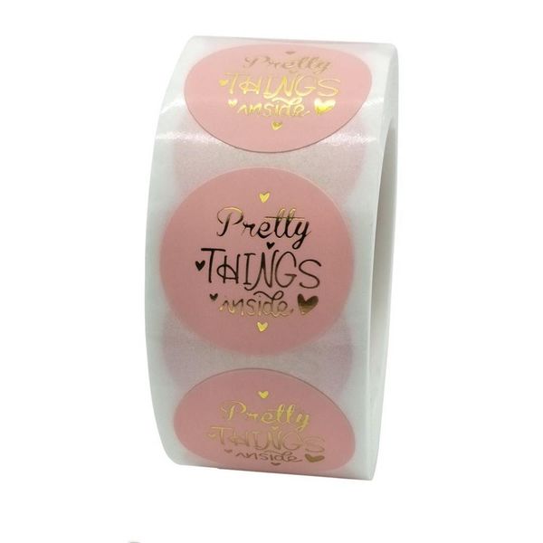 pink pretty things inside stickers 500pcs round paper gold thank you stickers for business packaging seal labels cute stickers
pink pretty things inside stickers 500pcs round paper gold thank you stickers for business packaging seal labels cute stickers