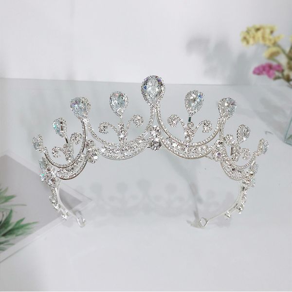 getnoivas bride wedding sparkling rhinestone zircon crown tiaras girl birthday party princess headband headdress hair jewelry sl, Golden;silver
getnoivas bride wedding sparkling rhinestone zircon crown tiaras girl birthday party princess headband headdress hair jewelry sl, Golden;silver