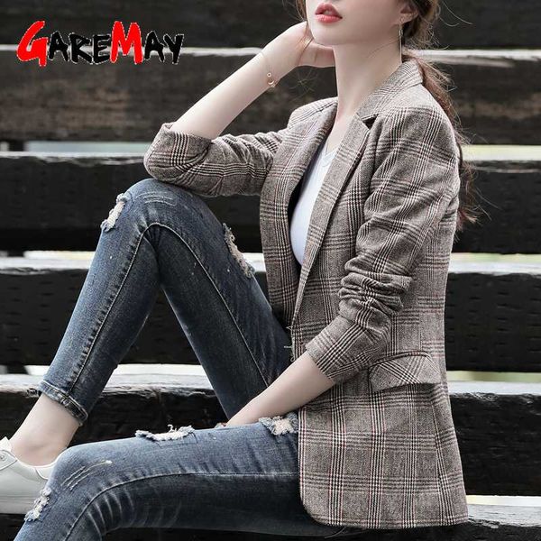 2020 women blazer vintage plaid tweed women's suit fashion office ladies long sleeve casual coat female blazers and jackets, White;black
2020 women blazer vintage plaid tweed women's suit fashion office ladies long sleeve casual coat female blazers and jackets, White;black
