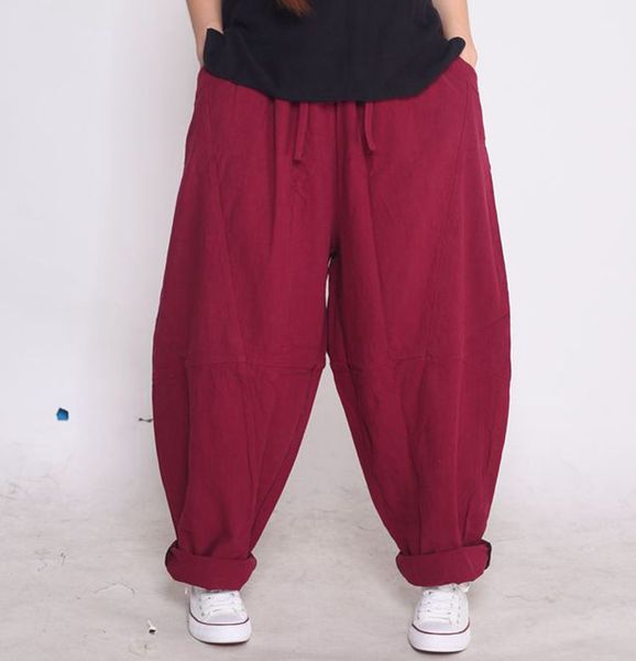 women's pants & capris pure color lantern loose and fat increased elastic waist lace up casual in spring autumn, Black;white
women's pants & capris pure color lantern loose and fat increased elastic waist lace up casual in spring autumn, Black;white