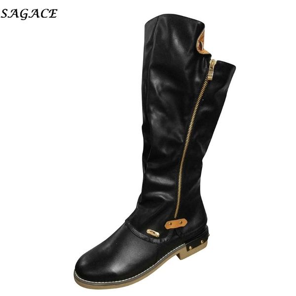 boots sagace winter knee high for women casual zipper round toe non slip motorcycle waterproof shoes woman botas mujer #4z, Black
boots sagace winter knee high for women casual zipper round toe non slip motorcycle waterproof shoes woman botas mujer #4z, Black