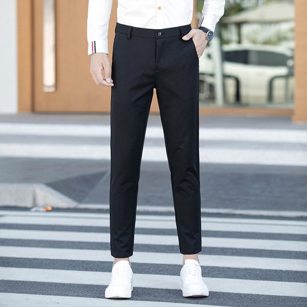 ballroom 2020 spring/summer men's casual ankle-length trousers and trouserspants stretch slim fit straight men's suit pants youth, Blue
ballroom 2020 spring/summer men's casual ankle-length trousers and trouserspants stretch slim fit straight men's suit pants youth, Blue