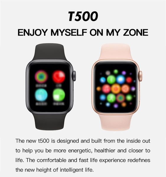 2020 T500 Smart Watch Series 5 Bluetooth Call Music Player 44mm For Ios Android Phone Heart Rate Pk Iwo 8 Iwo 12 13