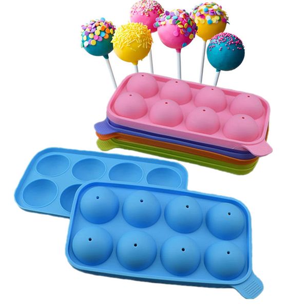 8 hole silicone lollipop mold round ball cake mold chocolate candy lollipop handmade sucker stick diy tray
8 hole silicone lollipop mold round ball cake mold chocolate candy lollipop handmade sucker stick diy tray
