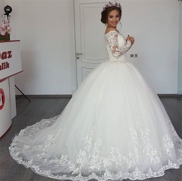 vestido de noiva luxury lace appliques ball gown wedding dress 2020 long sleeves robe de mariage custom made, Blue;red
vestido de noiva luxury lace appliques ball gown wedding dress 2020 long sleeves robe de mariage custom made, Blue;red