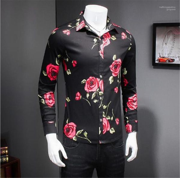 rose pattern мужские рубашки повседневные мужчины одежда весна вскользь рубашки моды нагрудные шеи длинным рукавом, White;black
rose pattern мужские рубашки повседневные мужчины одежда весна вскользь рубашки моды нагрудные шеи длинным рукавом, White;black