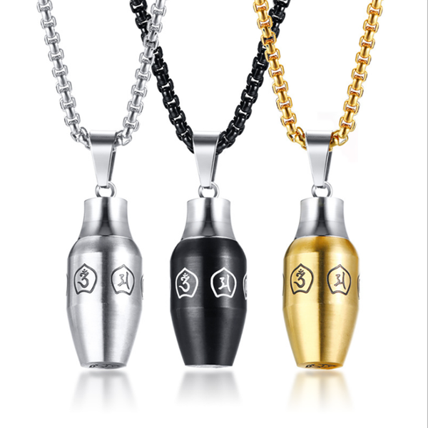 stainless steel cremation urn pendant necklace ash into jewelry gold black urn neckalces gift for him with filling kit, Silver
stainless steel cremation urn pendant necklace ash into jewelry gold black urn neckalces gift for him with filling kit, Silver