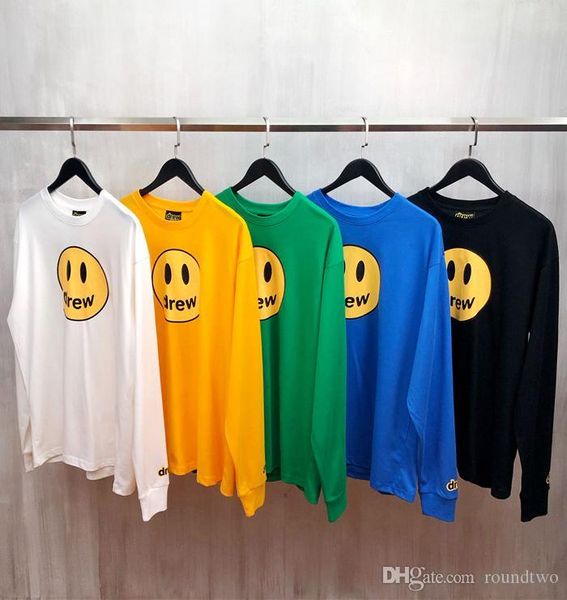 justin bieber drew house t shirt long sleeve o-neck cotton hip hop tee men women smile drew tees streetwear shirts, White;black
justin bieber drew house t shirt long sleeve o-neck cotton hip hop tee men women smile drew tees streetwear shirts, White;black