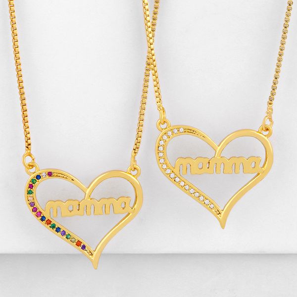 2 pcs rainbow necklace colorful cz paved jewelry mothers day mom letter pendant, Silver
2 pcs rainbow necklace colorful cz paved jewelry mothers day mom letter pendant, Silver