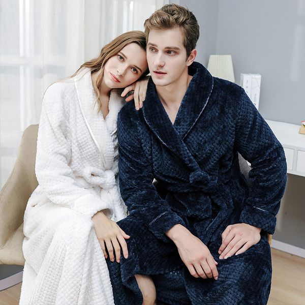 lovers flannel robe long sleepwear winter new kimono gown coral fleece nightwear couple thicken bathrobe gown home clothing, Black;red
lovers flannel robe long sleepwear winter new kimono gown coral fleece nightwear couple thicken bathrobe gown home clothing, Black;red