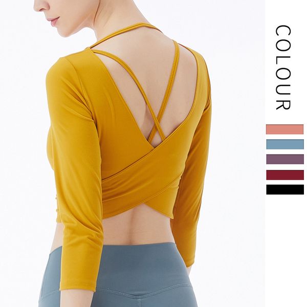 women cross beauty back running sports long-sleeved stretch tight fitness training gym yoga shirt workout long sleeve crop top, White;red
women cross beauty back running sports long-sleeved stretch tight fitness training gym yoga shirt workout long sleeve crop top, White;red