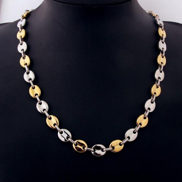 chains 11mm 7-40inch punk stainless steel silver color gold coffee beans chain men's women's necklace or bracelet xmas gift
chains 11mm 7-40inch punk stainless steel silver color gold coffee beans chain men's women's necklace or bracelet xmas gift