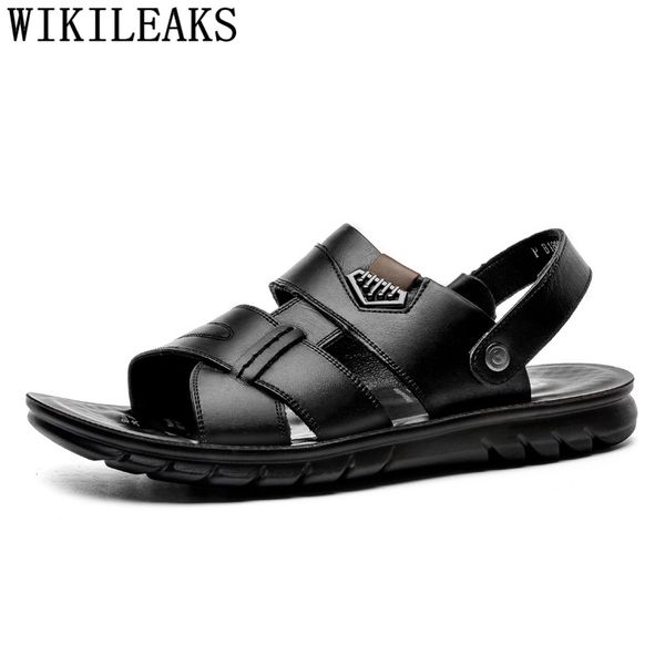 sandals beach mens genuine leather men summer shoes outdoor open plus size erkek ayakkabi buty, Black
sandals beach mens genuine leather men summer shoes outdoor open plus size erkek ayakkabi buty, Black
