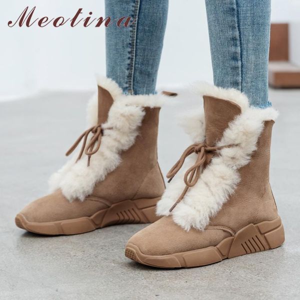 boots meotina winter snow women shoes platform falts ankle round toe lace up fur lining warm short black brown 34-40
boots meotina winter snow women shoes platform falts ankle round toe lace up fur lining warm short black brown 34-40