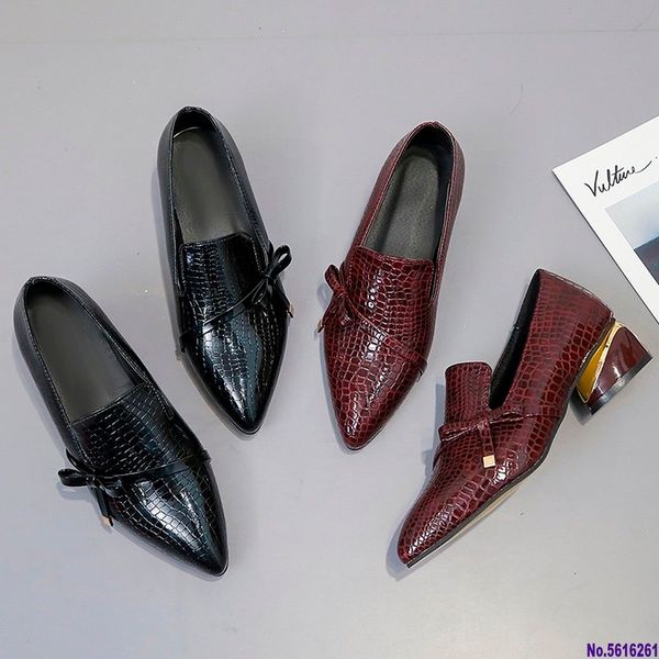 high heels shoes women pumps patent leather single woman dress shoes thick heels pointed toe leopard female pumps, Black
high heels shoes women pumps patent leather single woman dress shoes thick heels pointed toe leopard female pumps, Black
