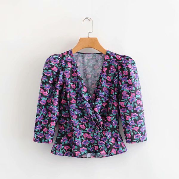 women's blouses & shirts 2021 women v neck puff sleeve flower print shirt elastic waist chic roupas femininas chemise ls6588, White
women's blouses & shirts 2021 women v neck puff sleeve flower print shirt elastic waist chic roupas femininas chemise ls6588, White