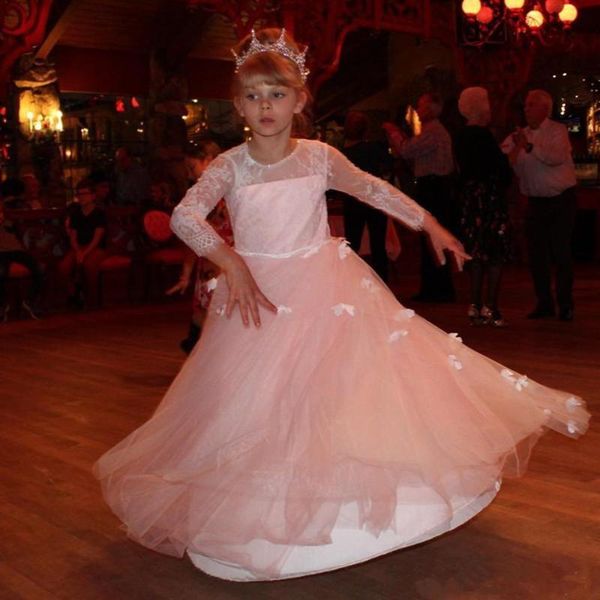 lovely pink girls pageant dresses with 3d flower lace jewel neck floor length flower girls dresses kid pageant party dress c200, White;blue
lovely pink girls pageant dresses with 3d flower lace jewel neck floor length flower girls dresses kid pageant party dress c200, White;blue