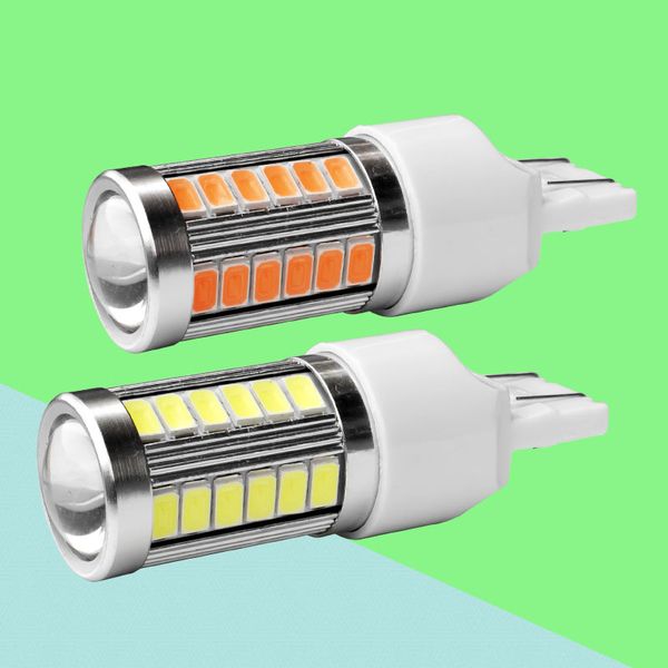 2pcs t20 7443 w21/5w super bright 33 smd 5630 5730 led auto brake light fog lamp car daytime running light drl bulb 
2pcs t20 7443 w21/5w super bright 33 smd 5630 5730 led auto brake light fog lamp car daytime running light drl bulb