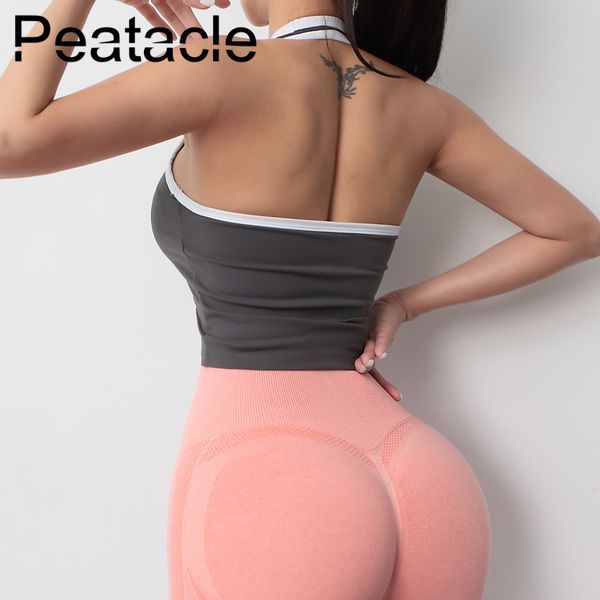 peatacle halter sports underwear women shockproof gather bra beauty back yoga fitness vest high impact padded anti-sweat, White;black
peatacle halter sports underwear women shockproof gather bra beauty back yoga fitness vest high impact padded anti-sweat, White;black