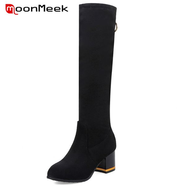 moonmeek new arrive 2020 knee high boots autumn winter boots ladies elegant flock woman big size classic black shoes
moonmeek new arrive 2020 knee high boots autumn winter boots ladies elegant flock woman big size classic black shoes