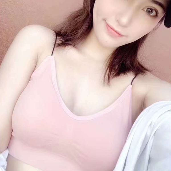 2020 new spandex shoulder strap beauty back vest triangle thread solid color thin bare strap tube top, Black;white
2020 new spandex shoulder strap beauty back vest triangle thread solid color thin bare strap tube top, Black;white