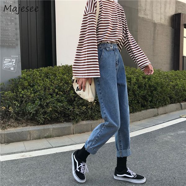 women's jeans women large size 5xl loose simple denim all-match student womens trousers high waist ankle-length straight chic harajuku, Blue
women's jeans women large size 5xl loose simple denim all-match student womens trousers high waist ankle-length straight chic harajuku, Blue