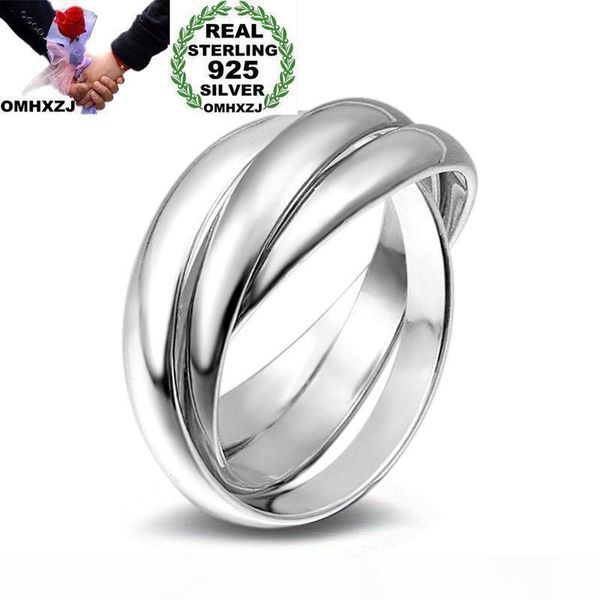 omhxzj wholesale personality fashion ol woman girl party wedding gift silver three circles 925 sterling silver ring rn276
omhxzj wholesale personality fashion ol woman girl party wedding gift silver three circles 925 sterling silver ring rn276