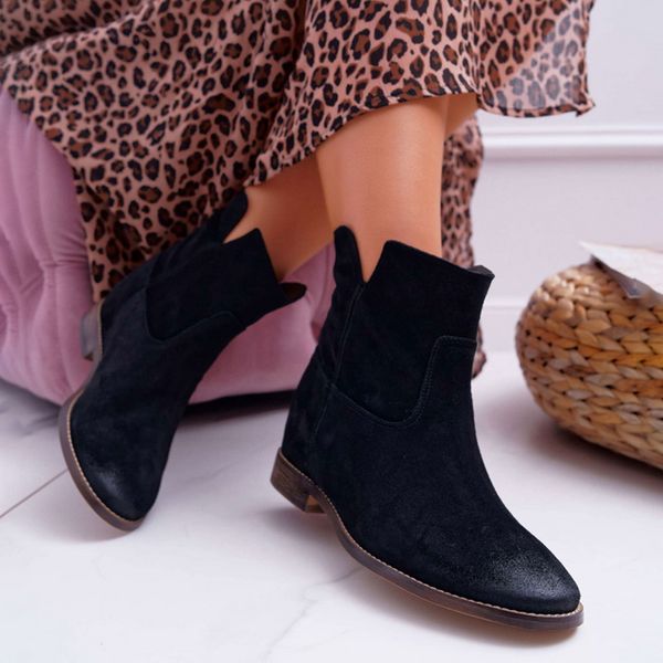 women boots autumn winter women fashion flat boots 2020 new ladies shoes leather ankle for zipper botas mujer, Black
women boots autumn winter women fashion flat boots 2020 new ladies shoes leather ankle for zipper botas mujer, Black