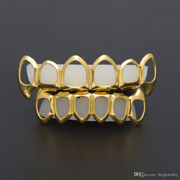 new hip hop custom fit grill six hollow open face gold mouth grillz caps & bottom with silicone vampire teeth set, Black
new hip hop custom fit grill six hollow open face gold mouth grillz caps & bottom with silicone vampire teeth set, Black