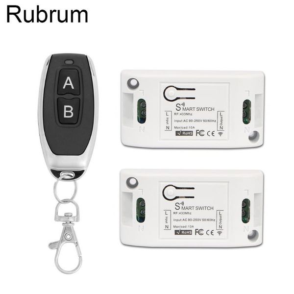 rubrum 433mhz universal wireless rf remote control switch ac 110v 220v 1ch gate garage light receiver & 433 mhz remote control
rubrum 433mhz universal wireless rf remote control switch ac 110v 220v 1ch gate garage light receiver & 433 mhz remote control