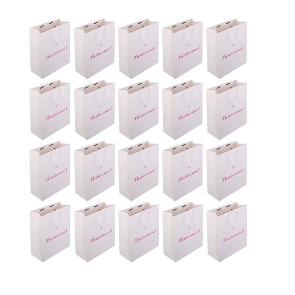 party favor 20pcs large the bridesmaid letters printed wedding shower hen paper gift favour bag with handle white
party favor 20pcs large the bridesmaid letters printed wedding shower hen paper gift favour bag with handle white