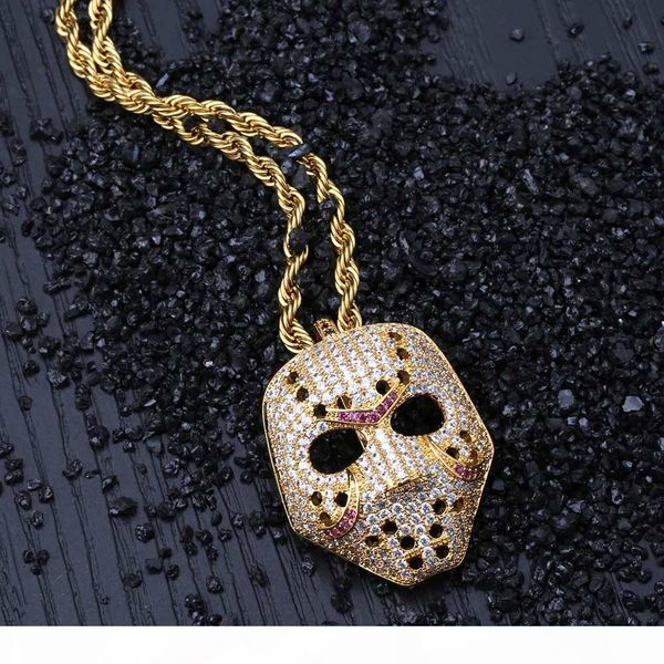 hip hop brass gold&rose gold color plated iced out micro paved cubic zircon mask pendant necklace for men women gift idea, Silver
hip hop brass gold&rose gold color plated iced out micro paved cubic zircon mask pendant necklace for men women gift idea, Silver
