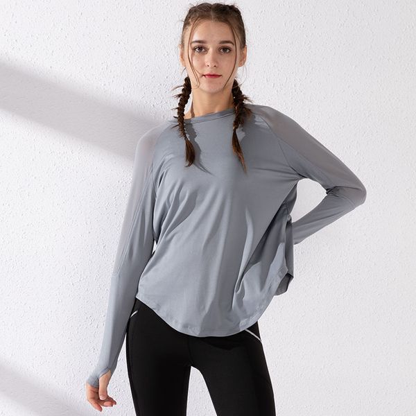 net yarn sports women's large size loose and quick-drying running fitness blouse beauty back yoga wear long sleeve bottoming shirt, White;red
net yarn sports women's large size loose and quick-drying running fitness blouse beauty back yoga wear long sleeve bottoming shirt, White;red