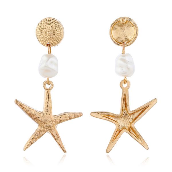 personality vintage gold alloy dangle earrings for women three-dimensional beach sea starfish female earrings jewelry gifts, Silver
personality vintage gold alloy dangle earrings for women three-dimensional beach sea starfish female earrings jewelry gifts, Silver