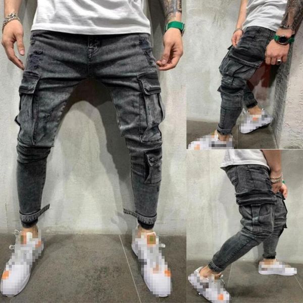 men skinny jeans autumn casual high waist stretch pencil pants men fashions multi-pockets cargo jeans pants slim fit streetwear, Blue
men skinny jeans autumn casual high waist stretch pencil pants men fashions multi-pockets cargo jeans pants slim fit streetwear, Blue