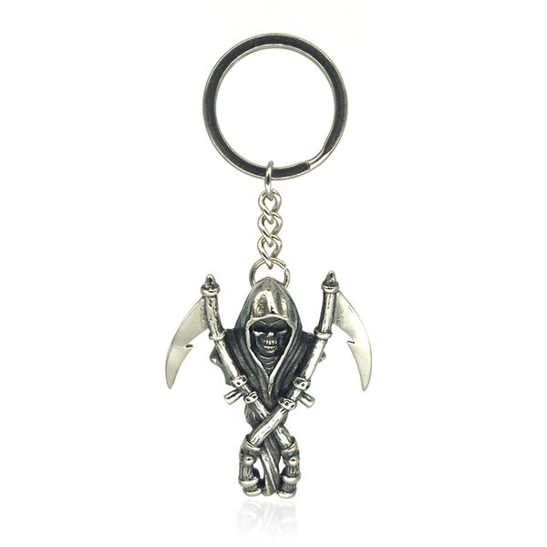fashion stainless steel key ring chain 316l satan titanium steel devil sickle pendant keychain jewelry accessories gifts for men, Silver
fashion stainless steel key ring chain 316l satan titanium steel devil sickle pendant keychain jewelry accessories gifts for men, Silver