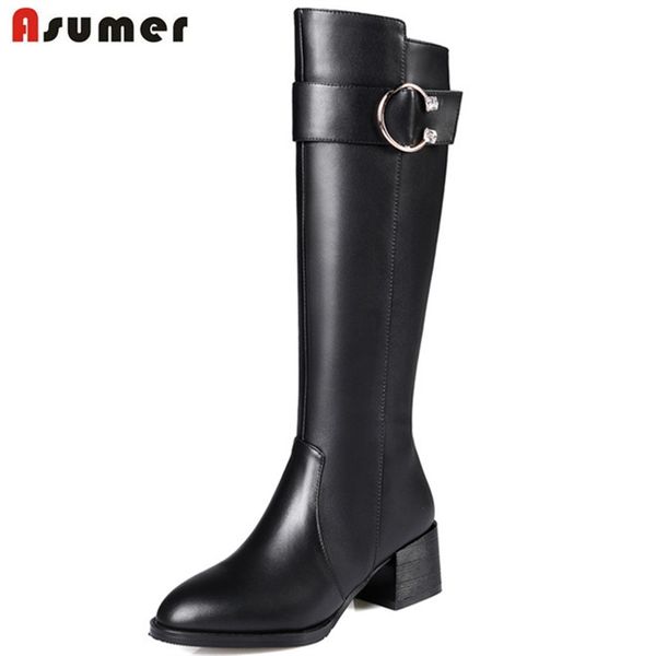 asumer large size 34-45 genuine leather + pu high heels shoes woman knee high boots fashion zip black womens boots size 34-45
asumer large size 34-45 genuine leather + pu high heels shoes woman knee high boots fashion zip black womens boots size 34-45