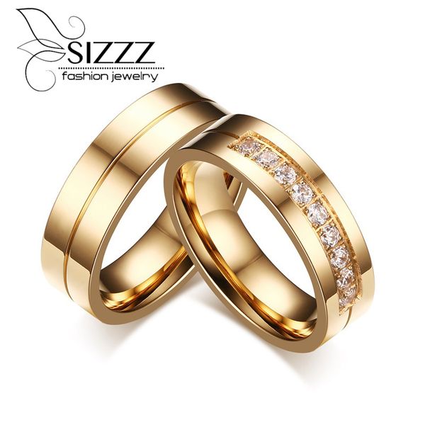 sizzz gold-color cz wedding rings lover's cubic zirconia stainless steel romantic ring jewelry usa size, Golden;silver
sizzz gold-color cz wedding rings lover's cubic zirconia stainless steel romantic ring jewelry usa size, Golden;silver