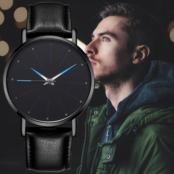 fashion men's black watches colorful luminous hands simple quartz wristwatch leather strap men watches male clock reloj hombre, Slivery;brown
fashion men's black watches colorful luminous hands simple quartz wristwatch leather strap men watches male clock reloj hombre, Slivery;brown