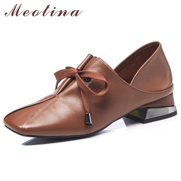 meotina high heels women pumps natural genuine leather chunky heel shoes real leather lace up square toe shoes lady big size 43, Black
meotina high heels women pumps natural genuine leather chunky heel shoes real leather lace up square toe shoes lady big size 43, Black